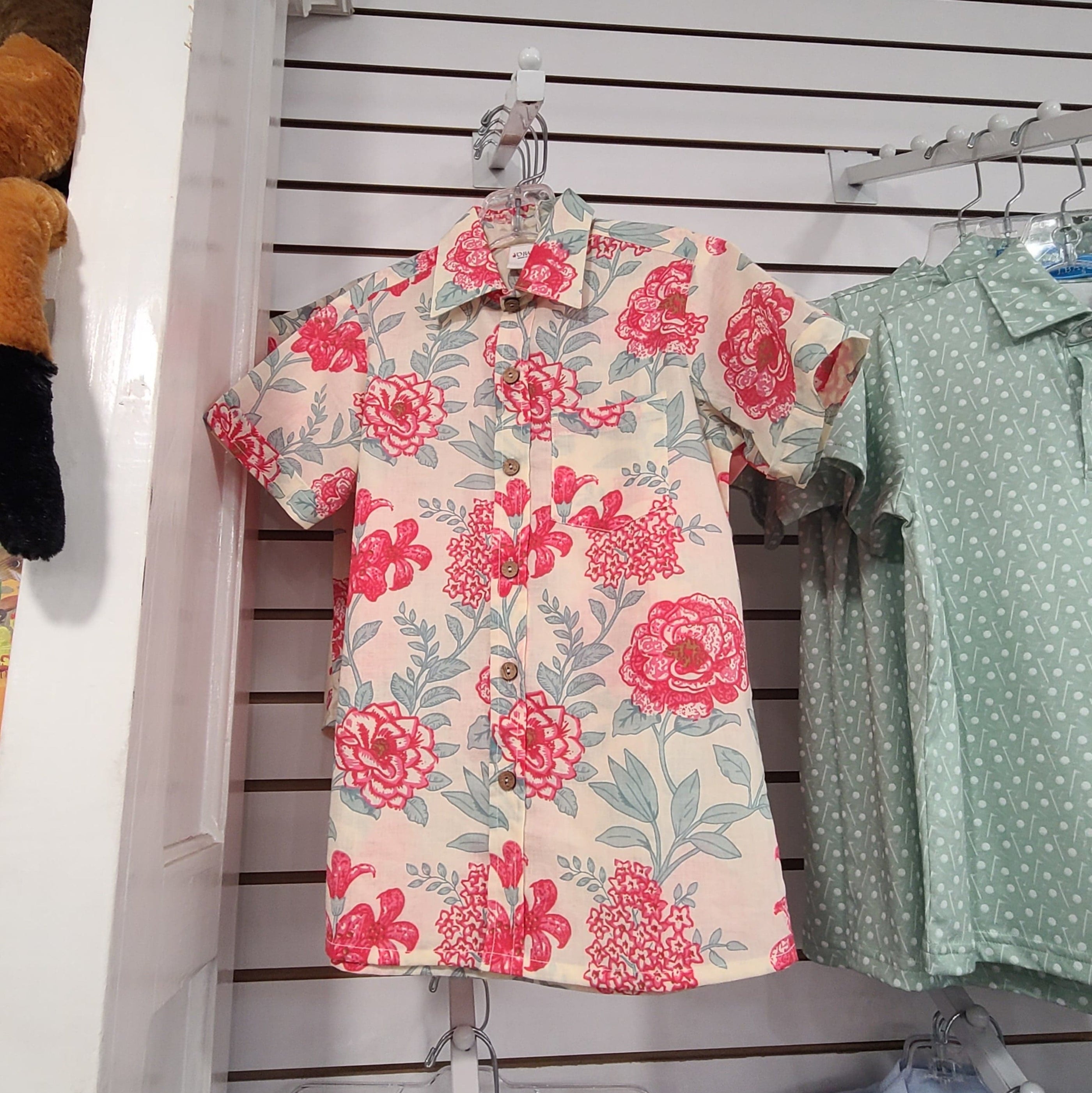 Yo Baby Yo Baby Floral Button Up Camp Shirt - Little Miss Muffin Children & Home