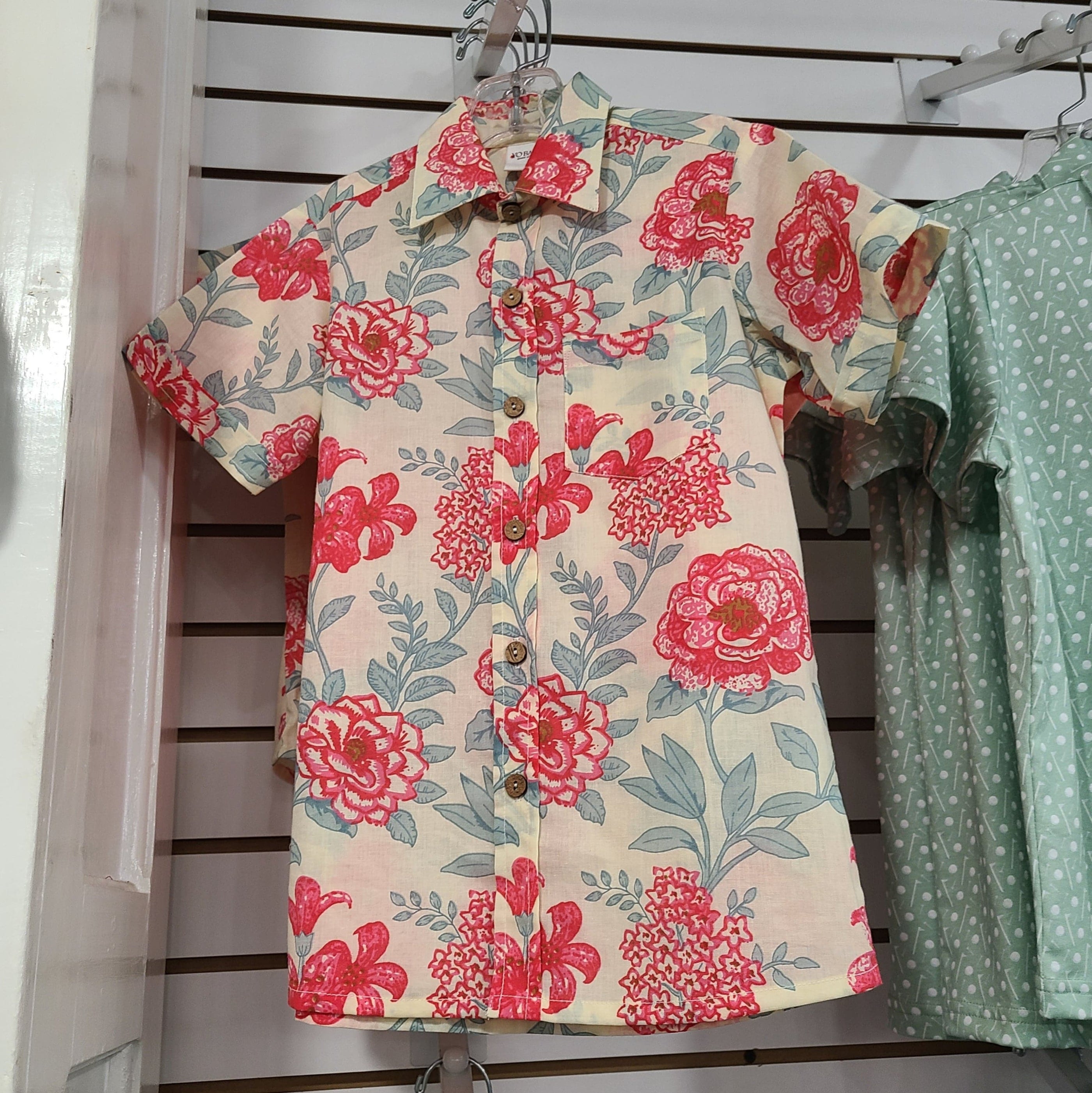 Yo Baby Yo Baby Floral Button Up Camp Shirt - Little Miss Muffin Children & Home