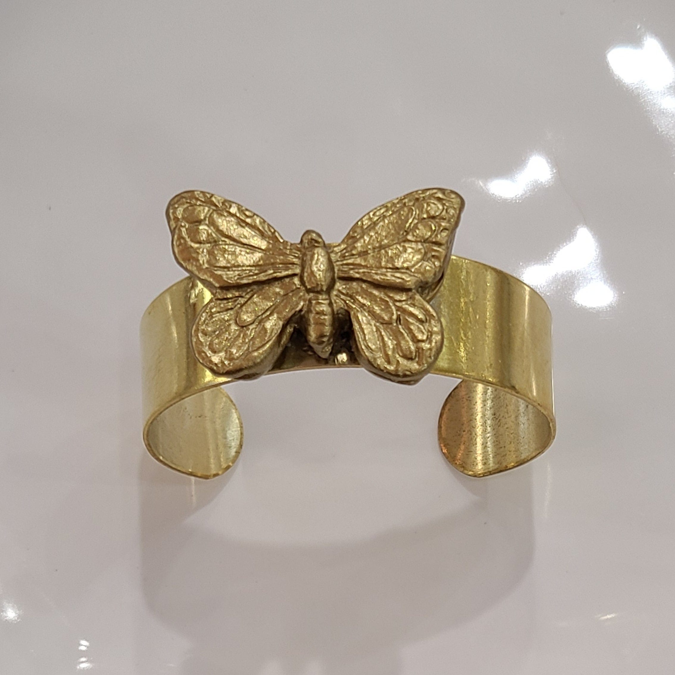 Carol Cassisa Carol Cassisa Papillon Butterfly Medium Brass Cuff - Little Miss Muffin Children & Home
