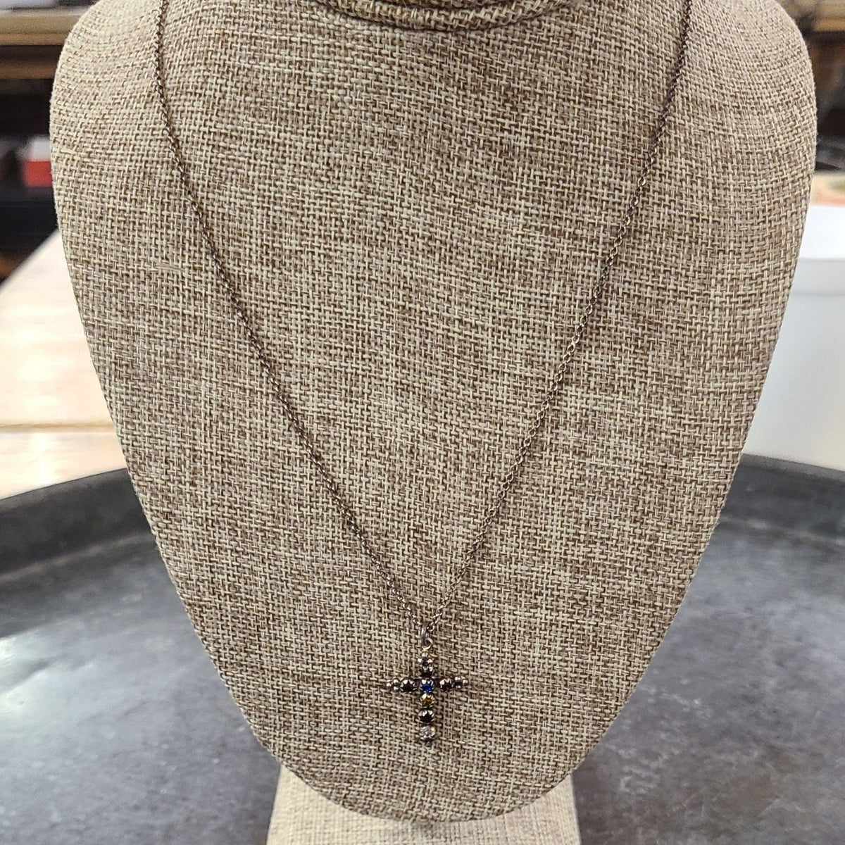 Virgins Saints & Angels Virgins Saints & Angels Madonna Charm Silverwclear Necklace - Little Miss Muffin Children & Home