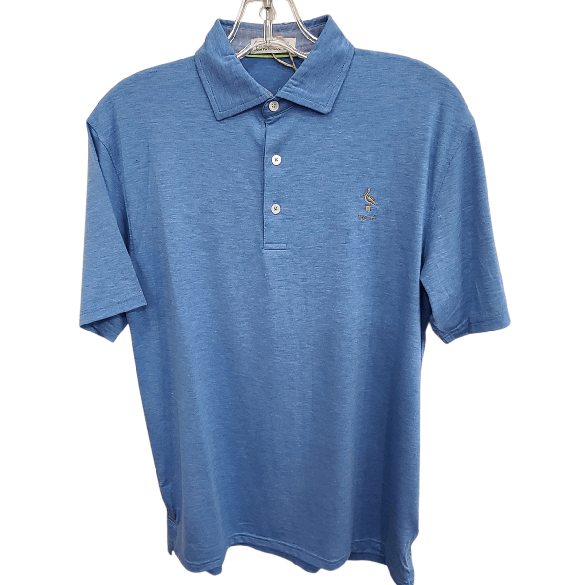 Nola Shirts Blue Nola/Tasc Pelican Polo - Little Miss Muffin Children & Home