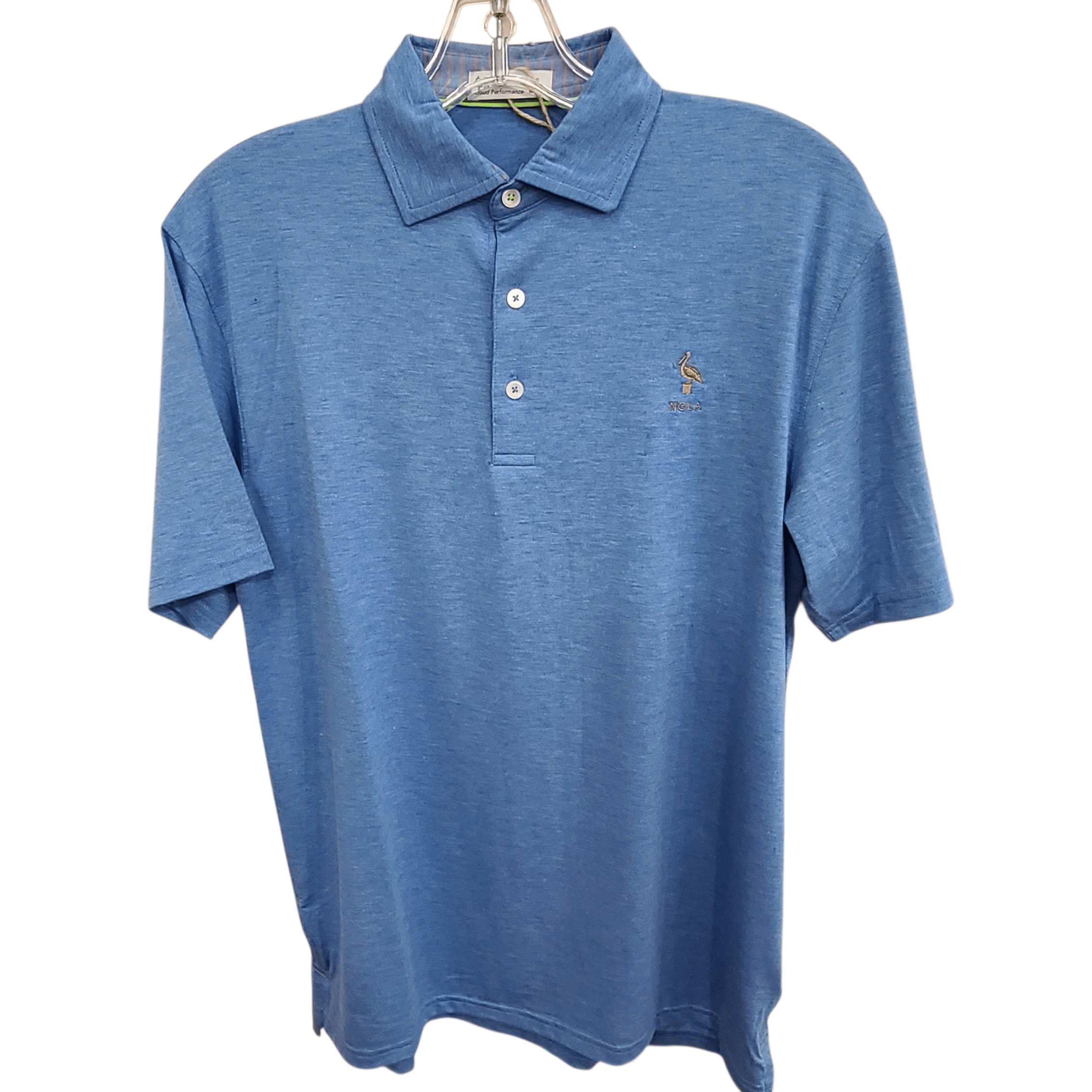 Nola Shirts Blue Nola/Tasc Pelican Polo - Little Miss Muffin Children & Home