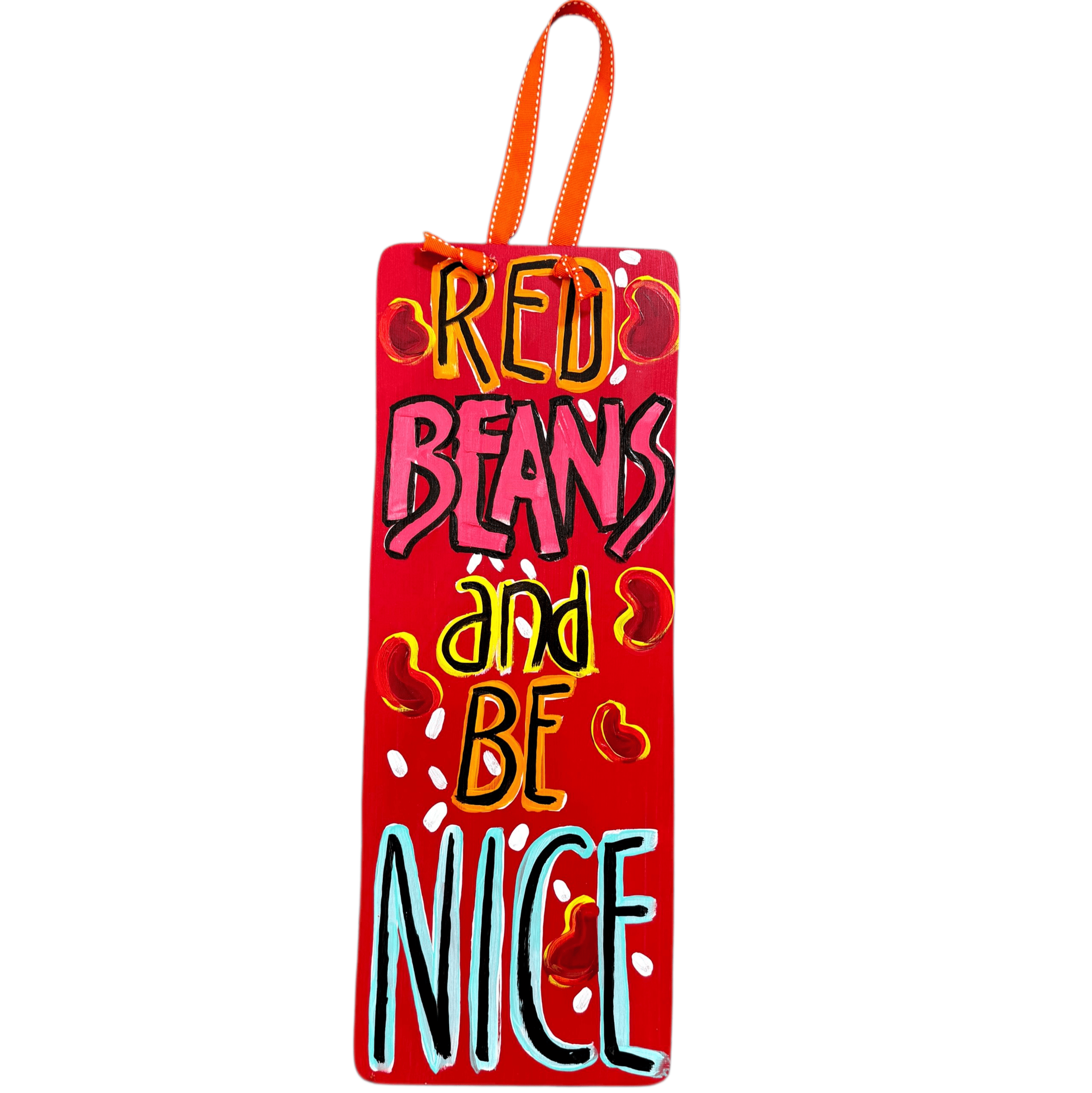 Michelle's Art Box Michelle's Art Box 6"x16" Wood Sign, Red Beans - Little Miss Muffin Children & Home