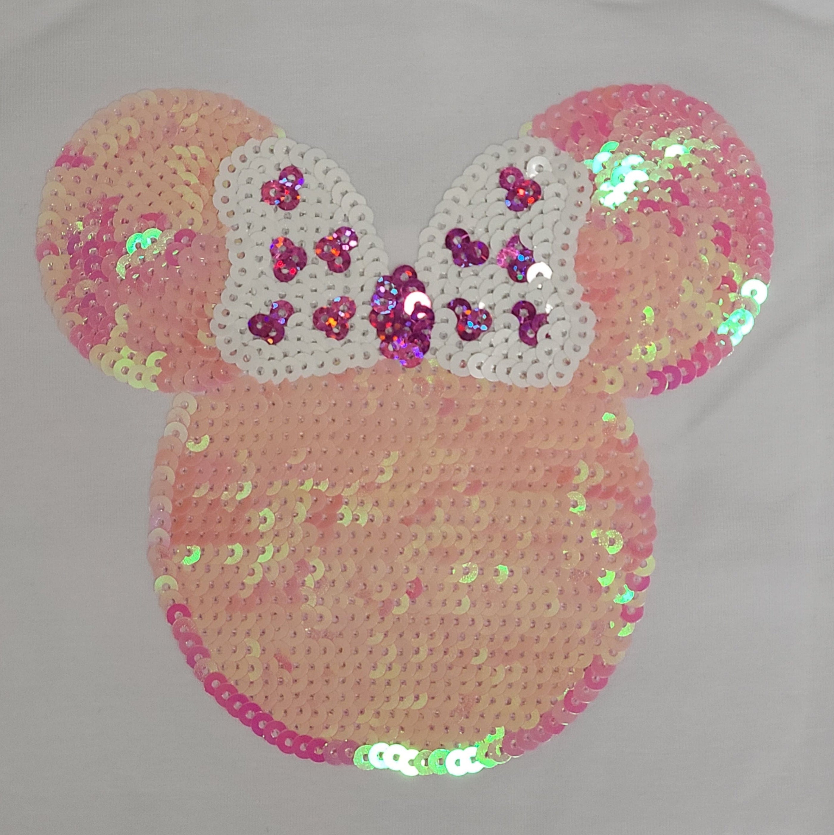 Lulu Bebe Lily Sequin Pastel Minnie Puff Sleeve White Top - Little Miss Muffin Children & Home
