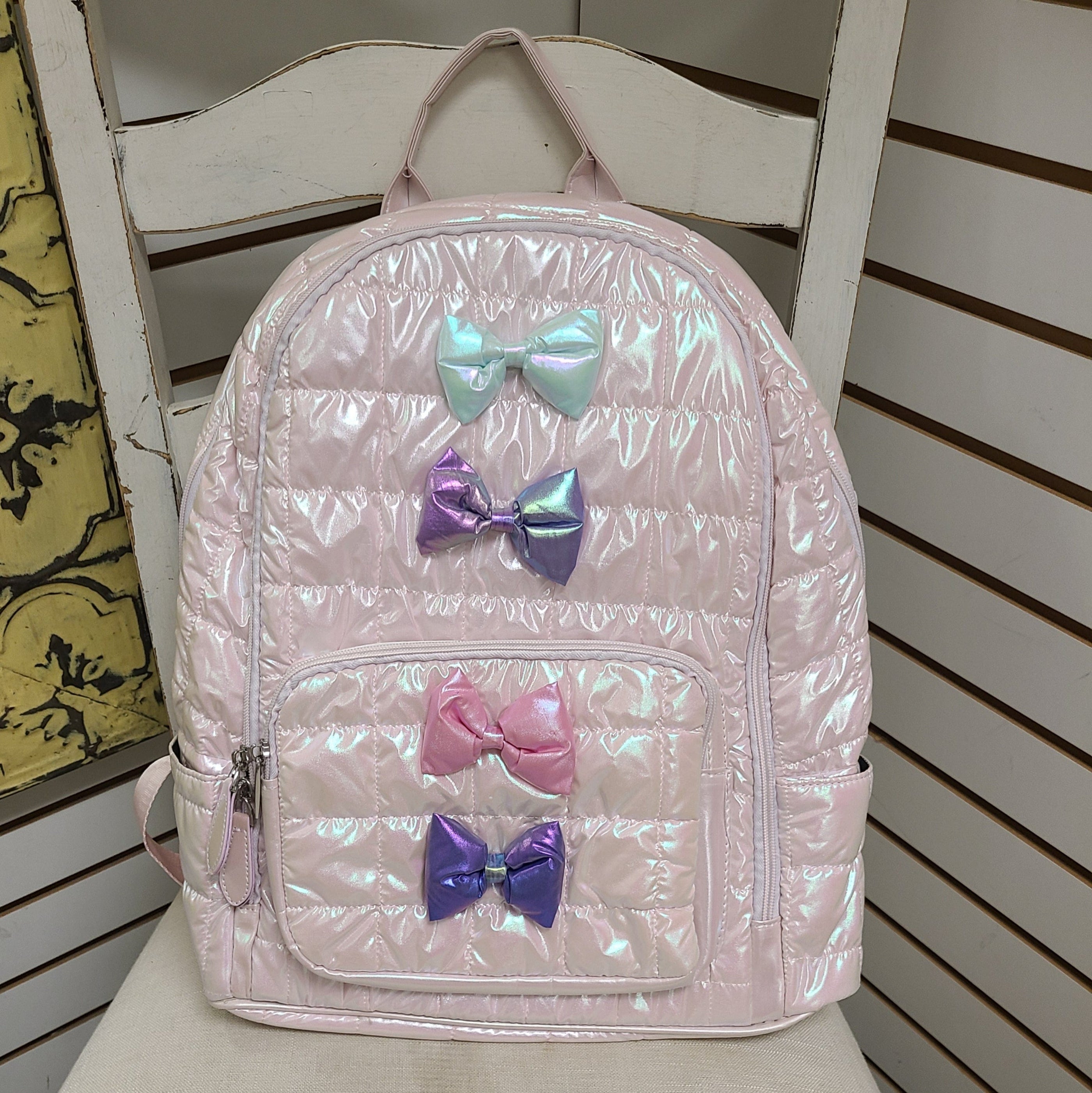 Bari Lynn Puffy Bow Backpack - Little Miss Muffin Children & Home