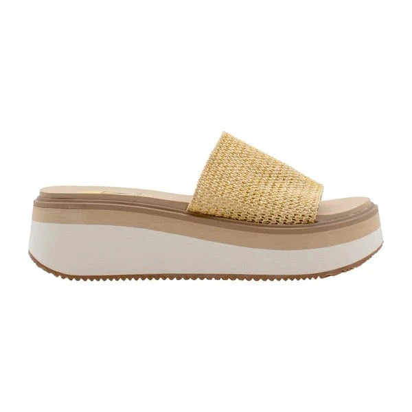 Volatile Volatile Portobello Woven Raffia Sandal in Natural - Little Miss Muffin Children & Home