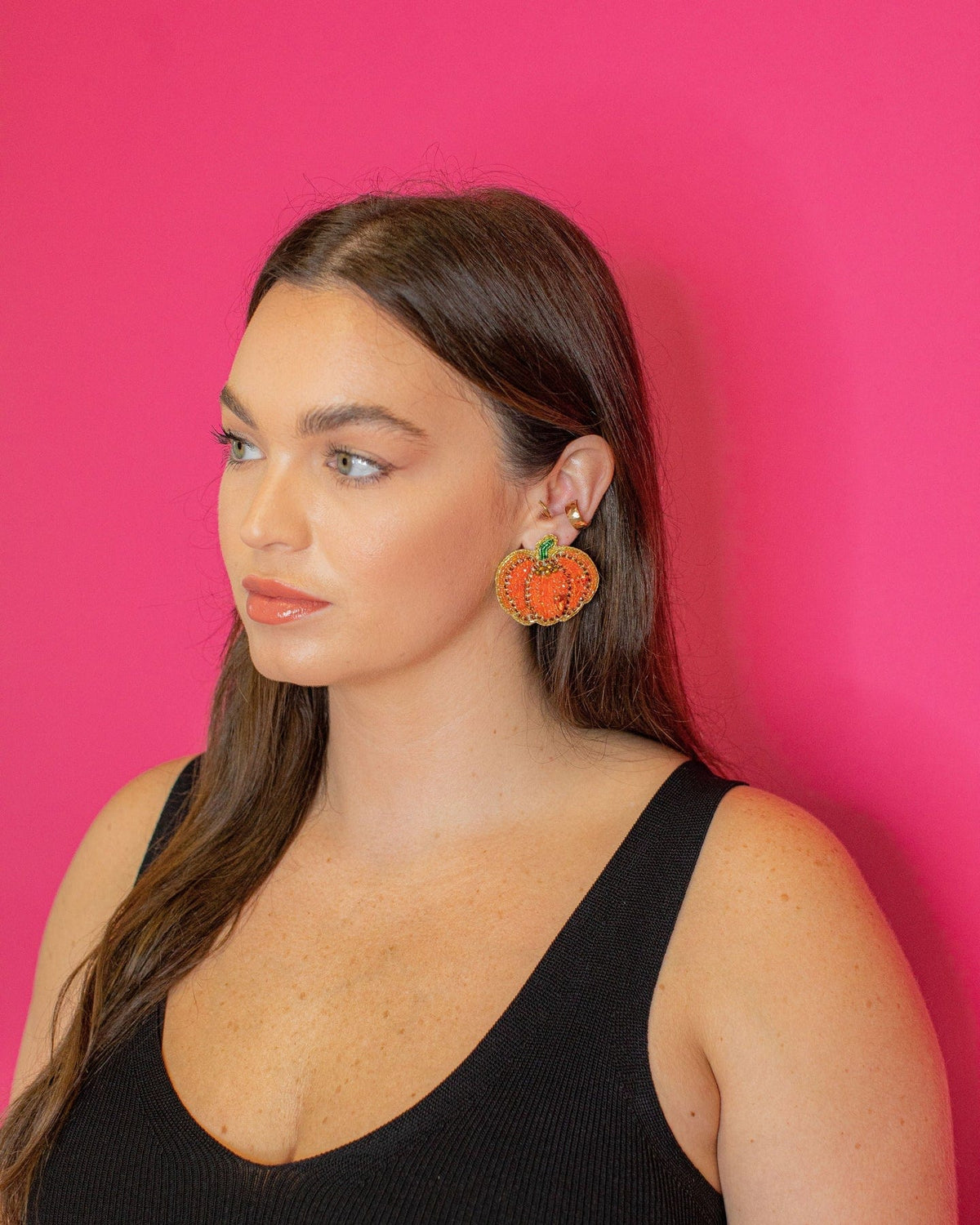 Golden Lily Golden Lily Halloween Beaded Pumpkin Earrings - Little Miss Muffin Children & Home