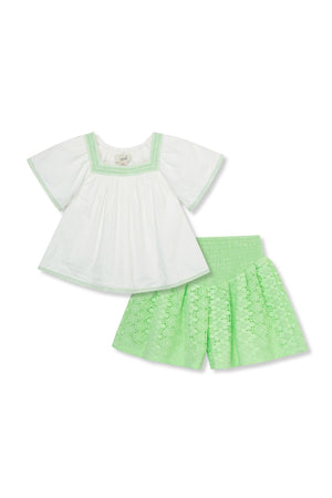 Peek Kids Peek Kids Gauze & Lace Short Set - Little Miss Muffin Children & Home