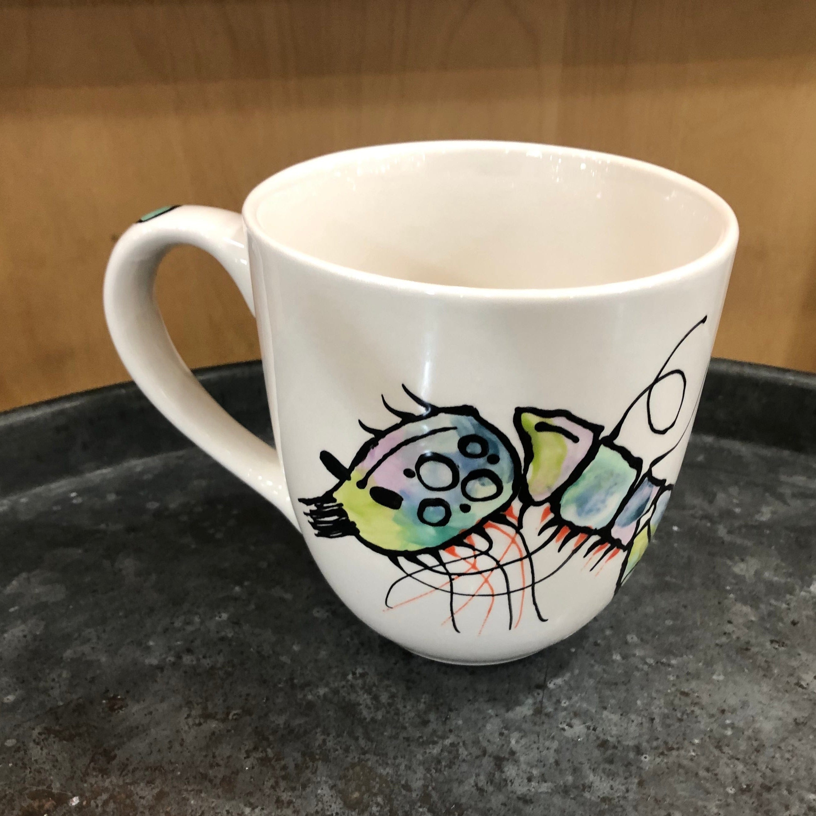 Rainbow Shrimp Coffee Cup