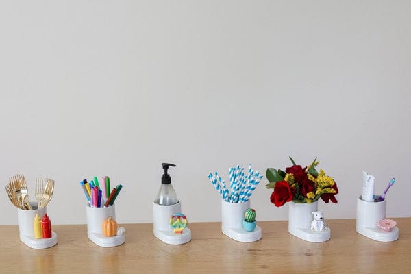 Nora Fleming Nora Fleming Pinstripes Round Cutie Container - Little Miss Muffin Children & Home