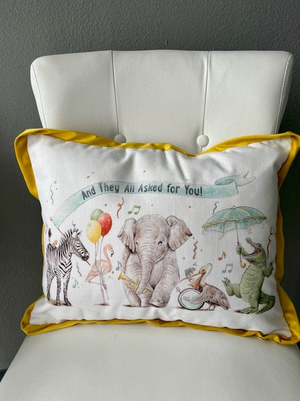 Nola Tawk Nola Tawk They All Asked For You Pillow - Little Miss Muffin Children & Home