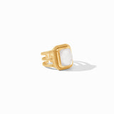 Julie Vos Cheval Statement Ring, Iridescent Clear Crystal