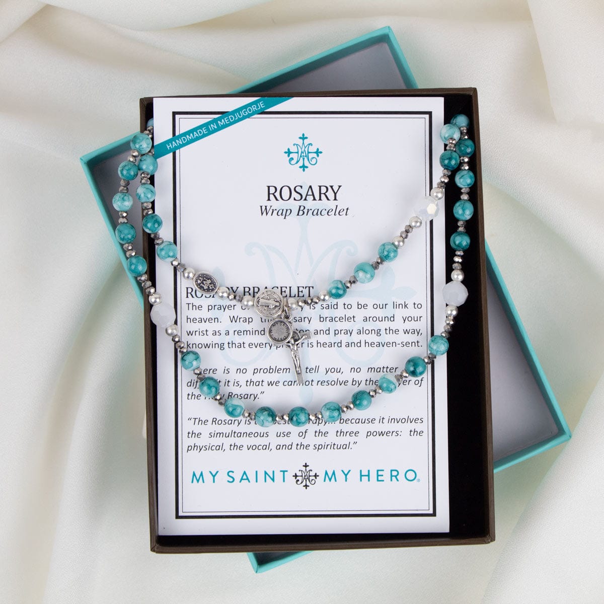 My Saint My Hero My Saint My Hero Miracles Rosary Wrap Bracelet - Little Miss Muffin Children & Home