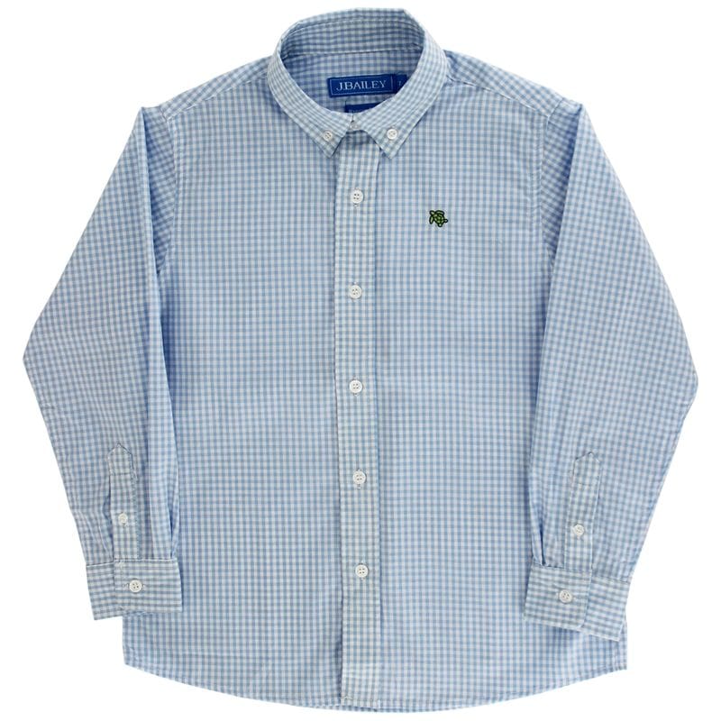 Roscoe Button Down in Light Blue Check