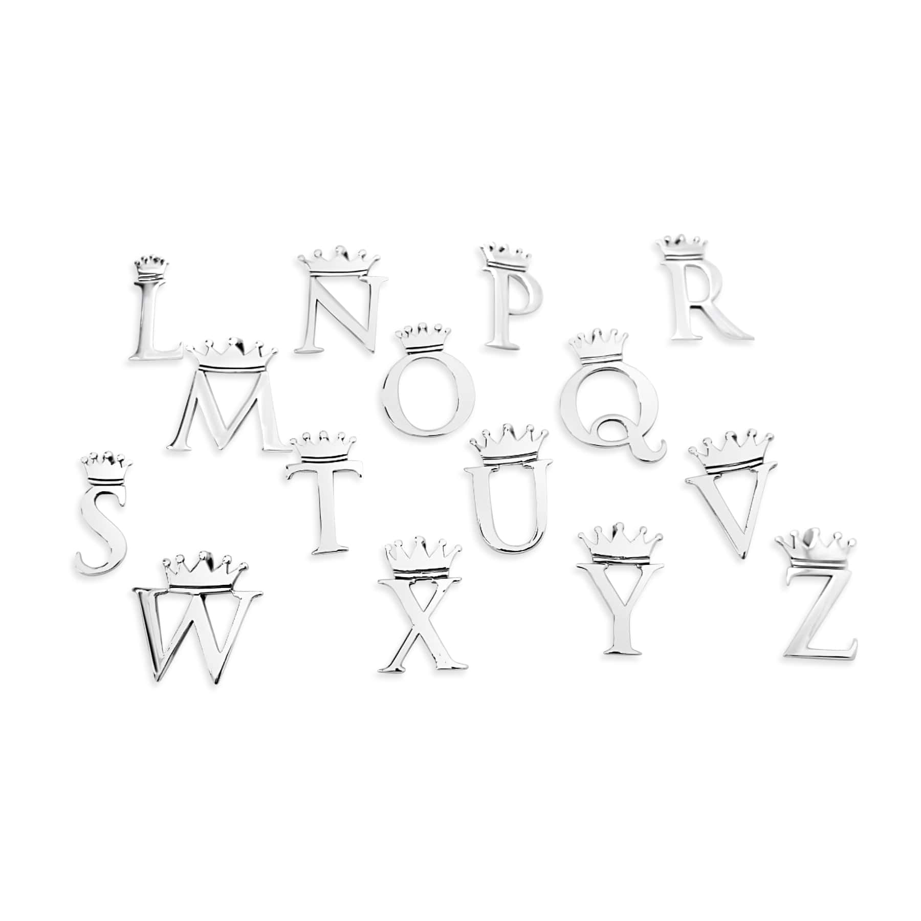 Cristy Cali Cristy Cali Royal Initial Charm Sterling Silver - Little Miss Muffin Children & Home