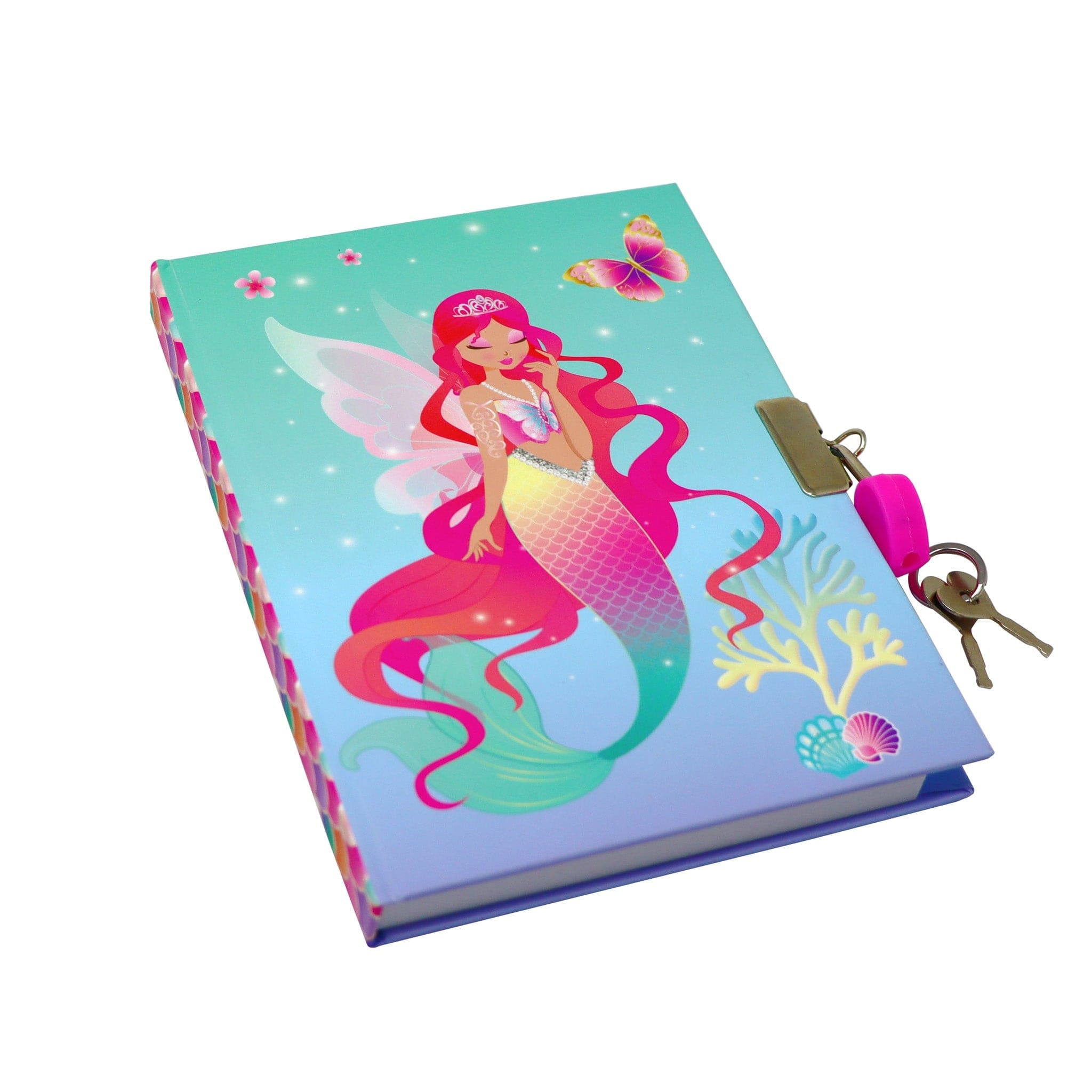 Pink Poppy Pink Poppy Shimmering Mermaid Strawberry Scented Lockable Diary - Little Miss Muffin Children & Home