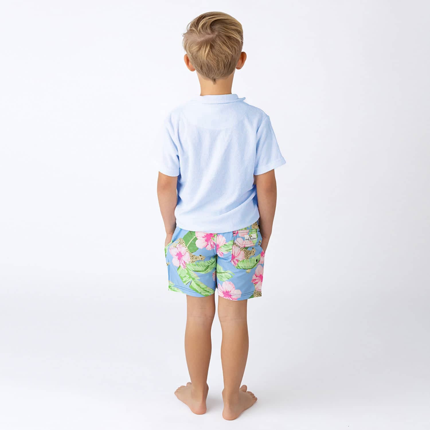 Shade Critters Shade Critters Boys Terry Polo - Light Blue - Little Miss Muffin Children & Home