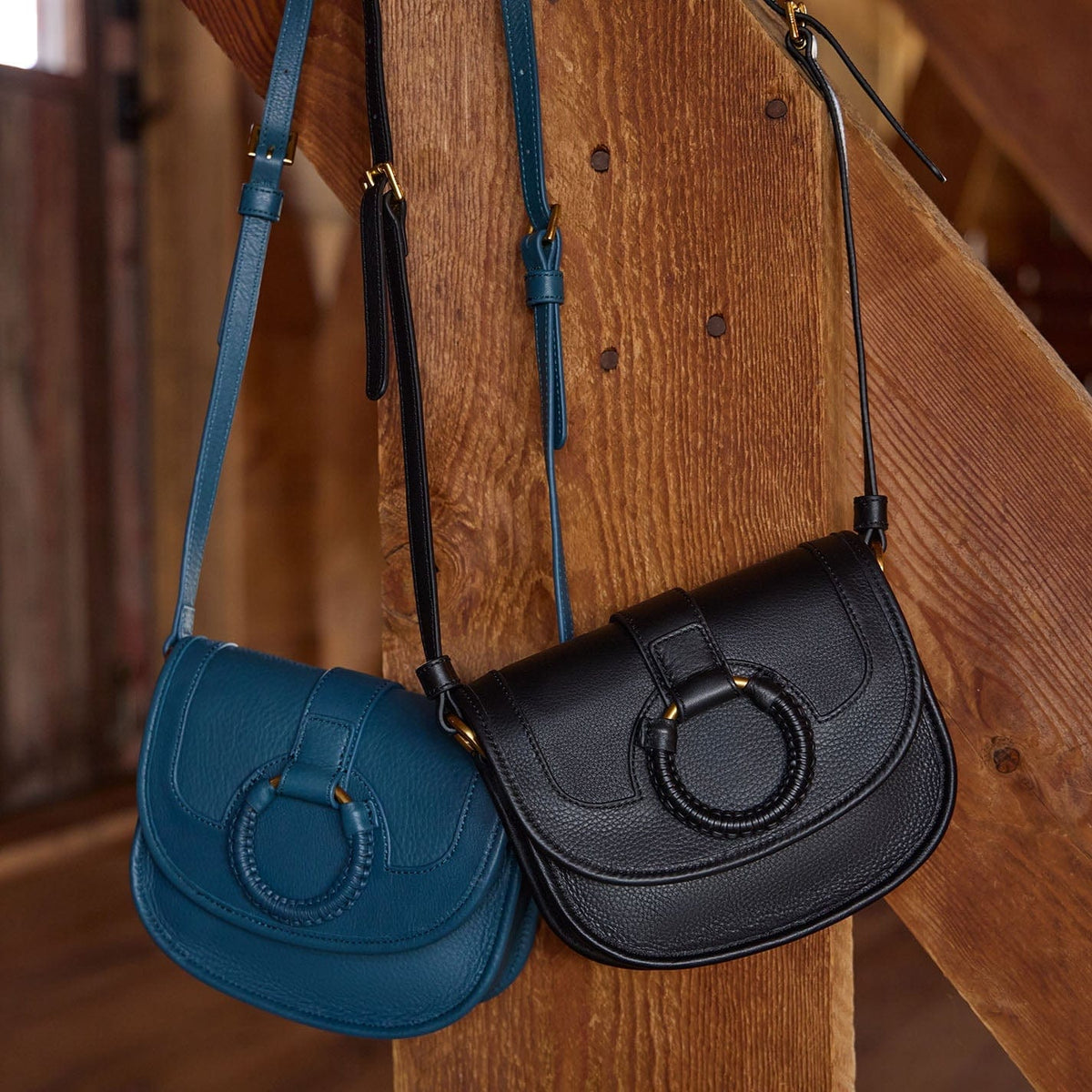 Hobo Kiva Small Crossbody in Pebbled Leather, Black - Little Miss Muffin Children & Home