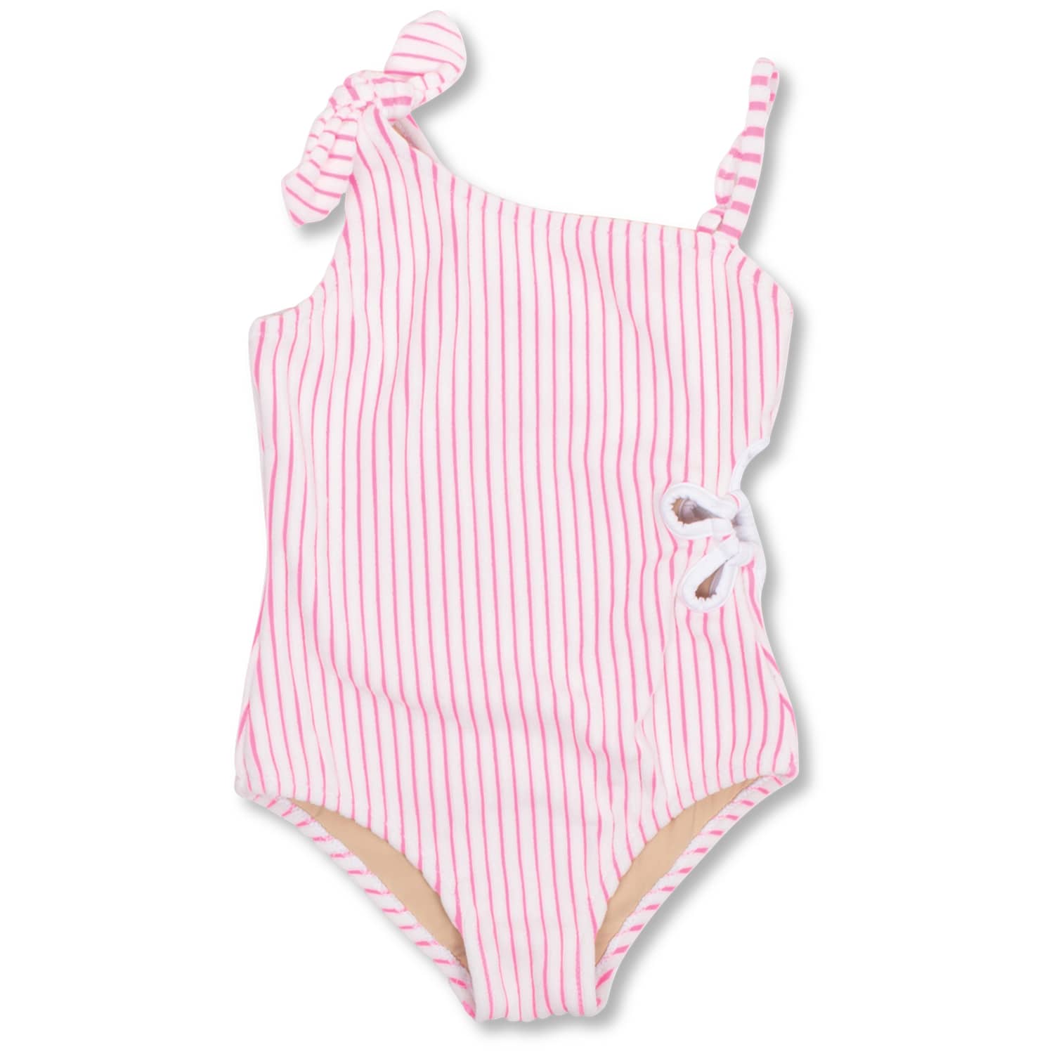 Shade Critters Berry Stripe Terry One Piece Swimsuit | Little Miss
