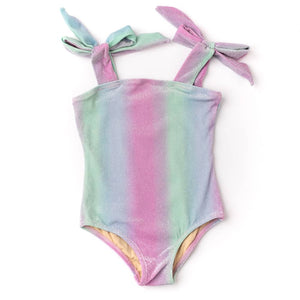 Shade Critters Shade Critters Ocean Ombre Girls Shimmer Bunny Tie One Piece Swimsuit - Little Miss Muffin Children & Home