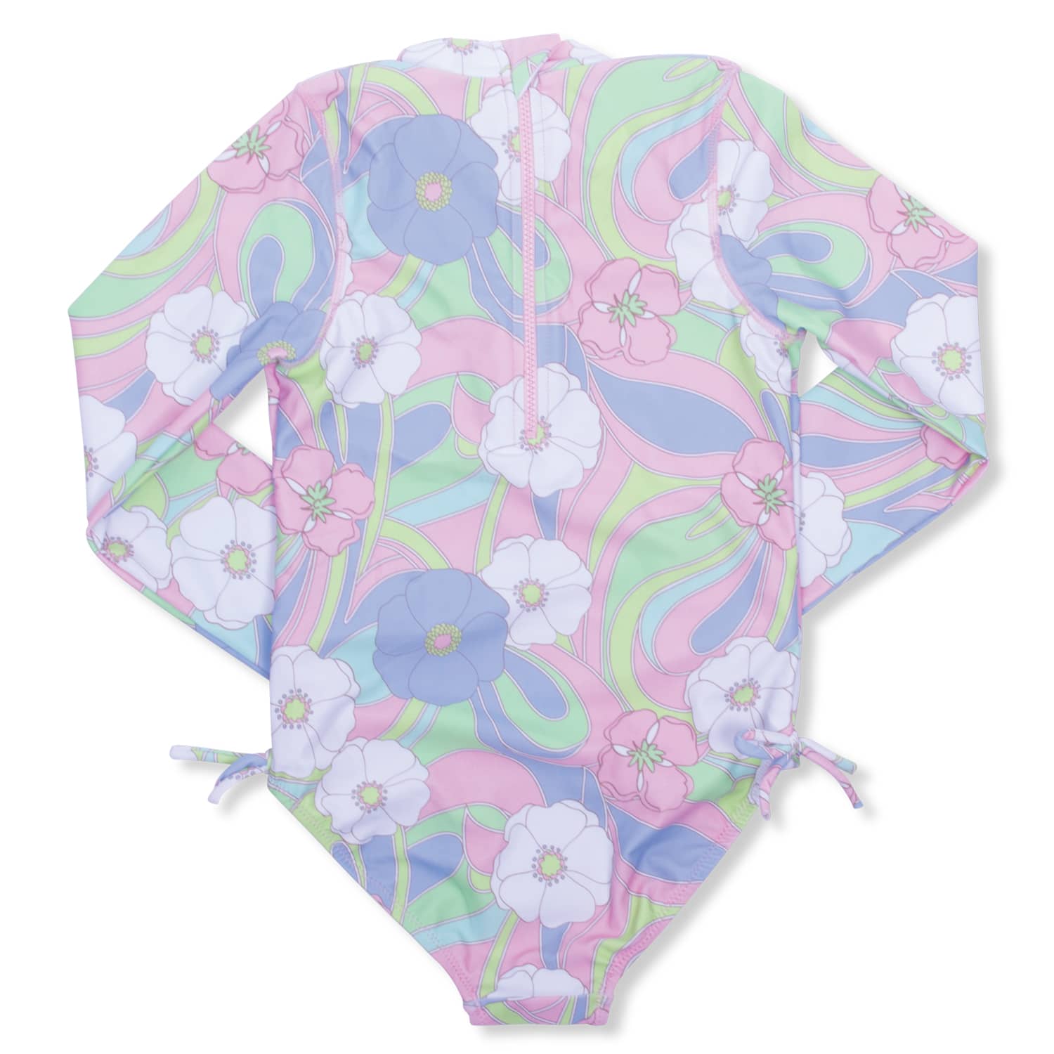 Shade Critters Shade Critters Groovy Daisy Swirl Girls One Piece Long Sleeve Swimsuit - Little Miss Muffin Children & Home