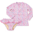 Electric Ditsy Rashguard Set