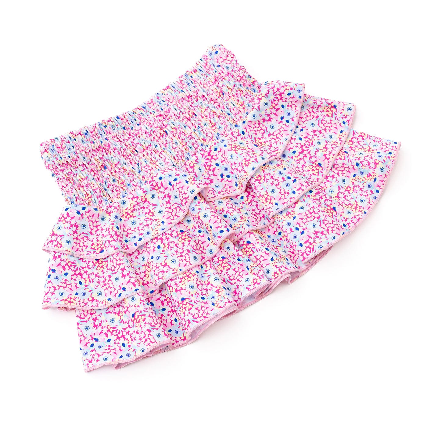 Electric Ditsy Smocked Skirt
