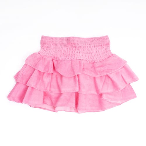 Pink Eyelet Smocked Skirt