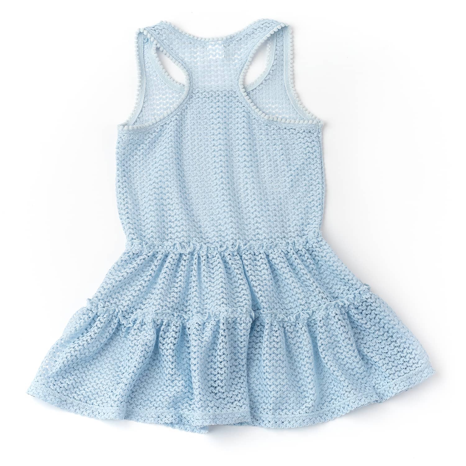 Shade Critters Shade Critters Blue Crochet Tank Dress Cover Up - Little Miss Muffin Children & Home