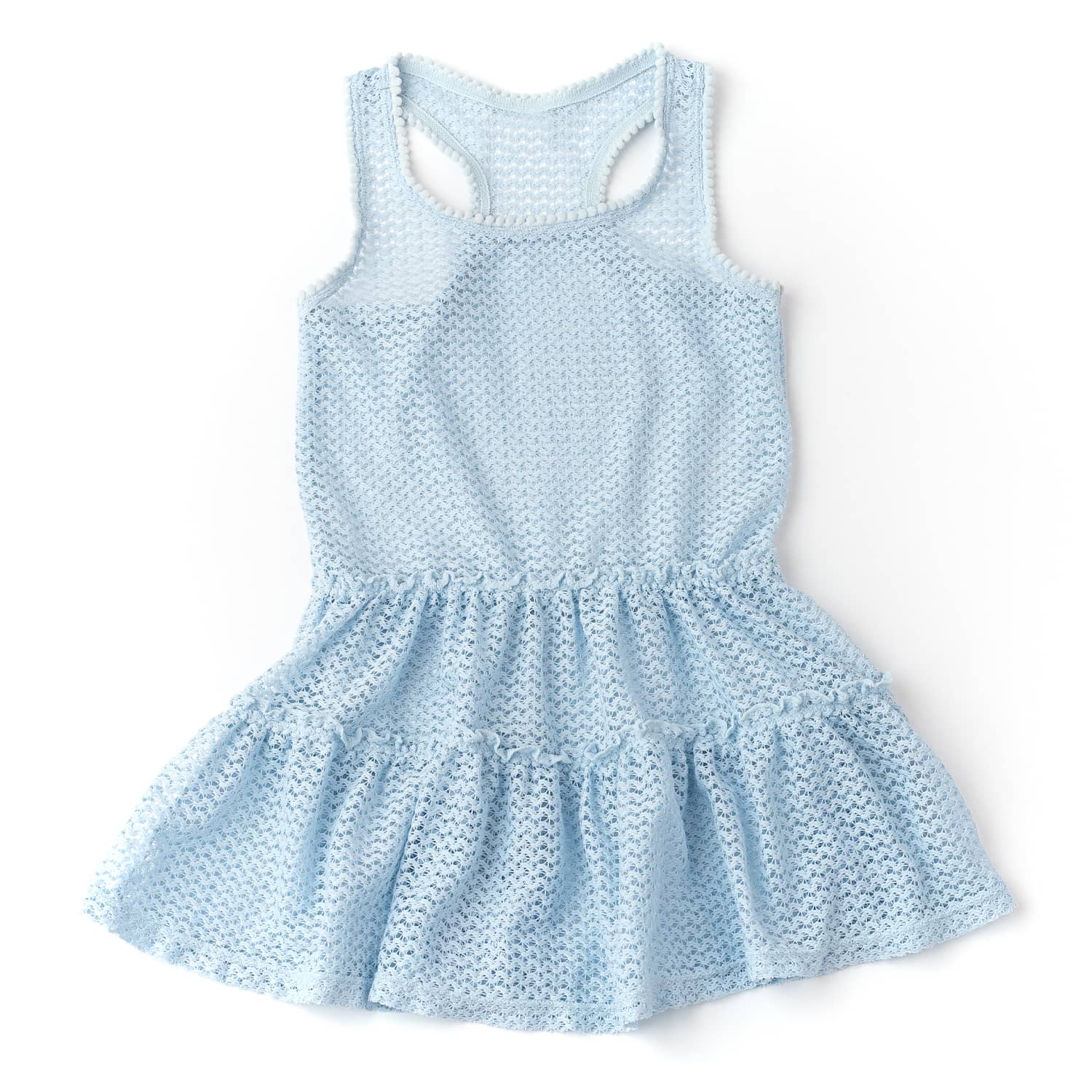 Shade Critters Shade Critters Blue Crochet Tank Dress Cover Up - Little Miss Muffin Children & Home