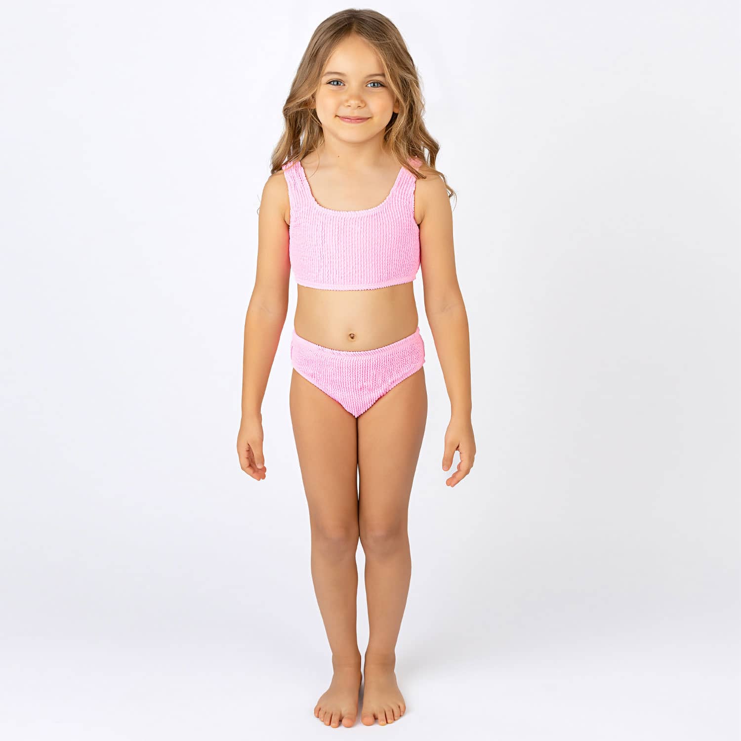 Shade Critters Shade Critters Pink Girls Crinkle Textured Bikini - Little Miss Muffin Children & Home