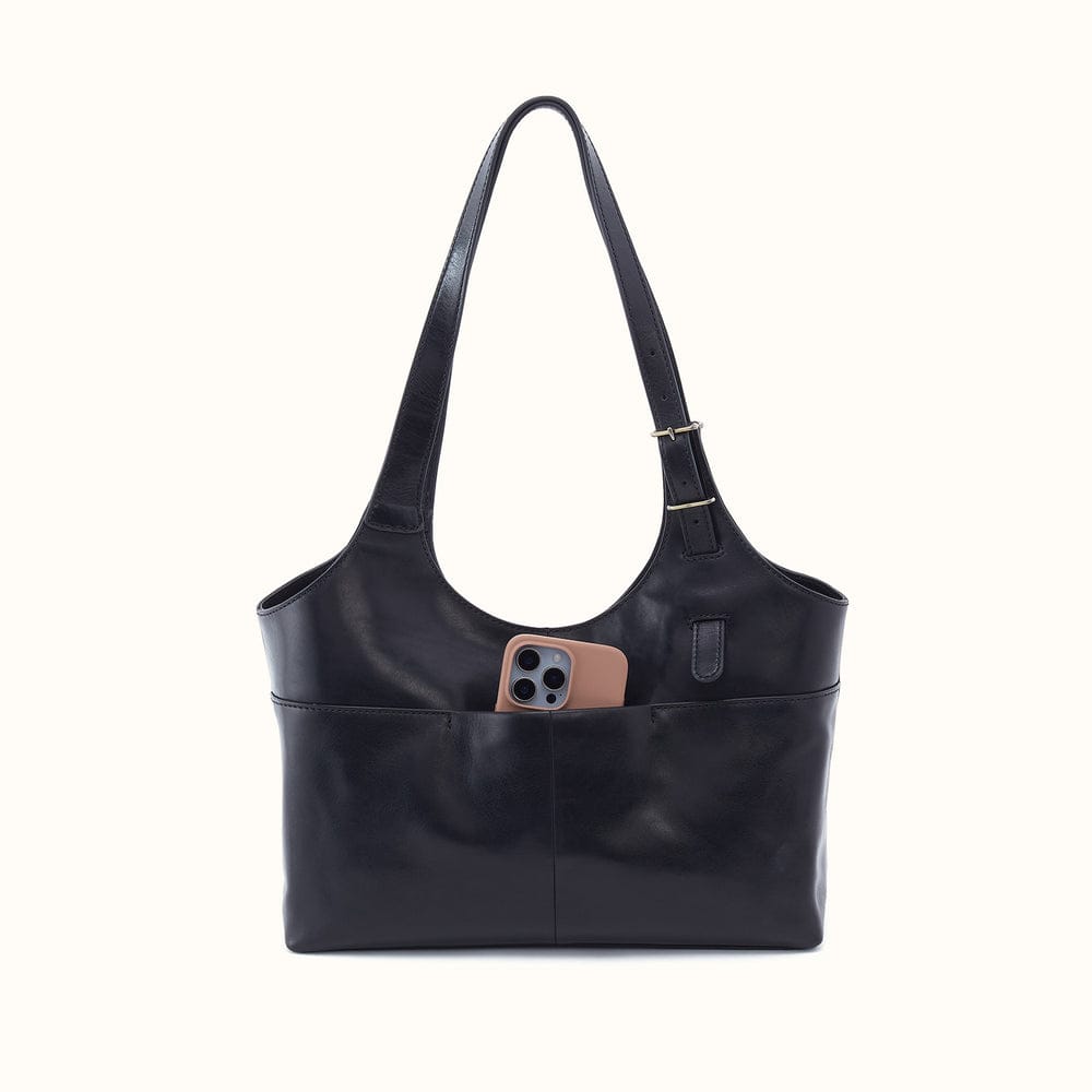 Atlas Tote Patina Leather - Black