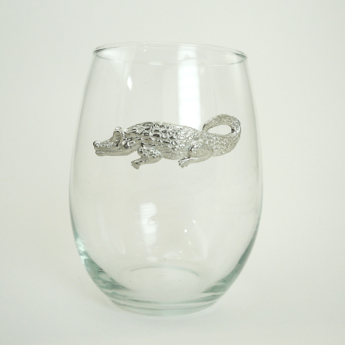 Pewter Graphics Pewter Graphics SL21AL Alligator Stemless Goblet 21oz - Little Miss Muffin Children & Home