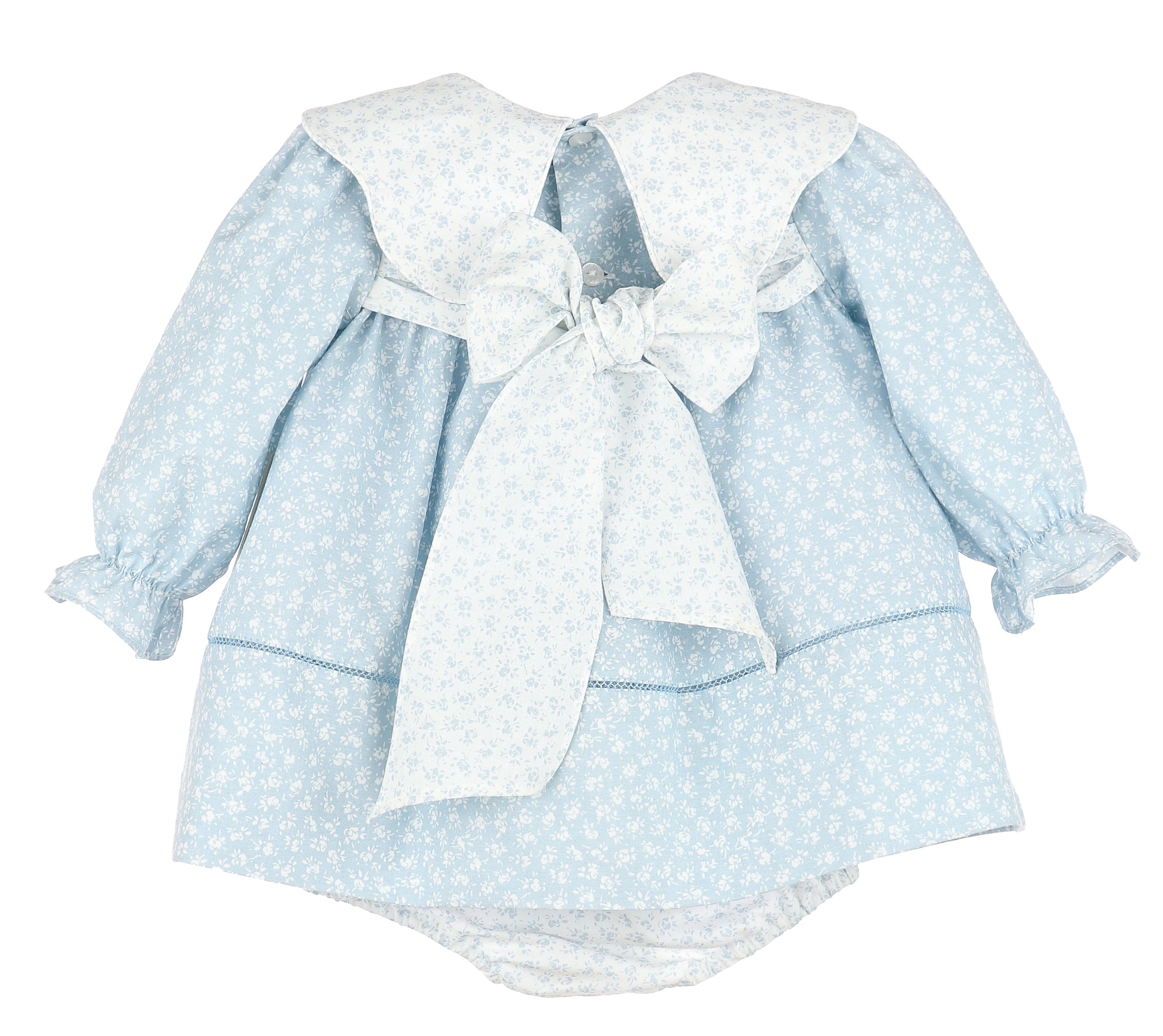 Casero & Associates Sophie & Lucas Snowy Floral Scallop Float Dress - Little Miss Muffin Children & Home