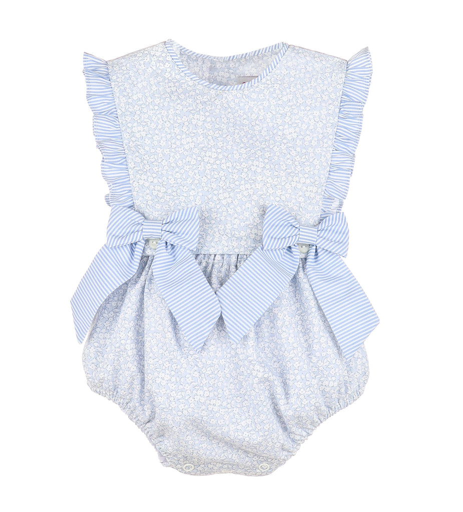 Casero & Associates Duotone Romper Set, Blue