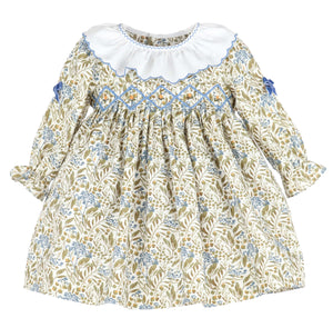 Casero & Associates Casero & Associates Autumn Chintz Pleat Dress, Print - Little Miss Muffin Children & Home