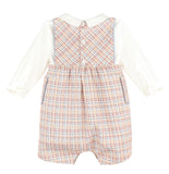 Casero & Associates Maple Check Pocket Shortall Set, Print