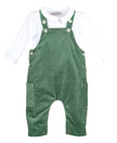 Casero & Associates Casero & Associates Bayleaf Cord Overall Set, Green - Little Miss Muffin Children & Home