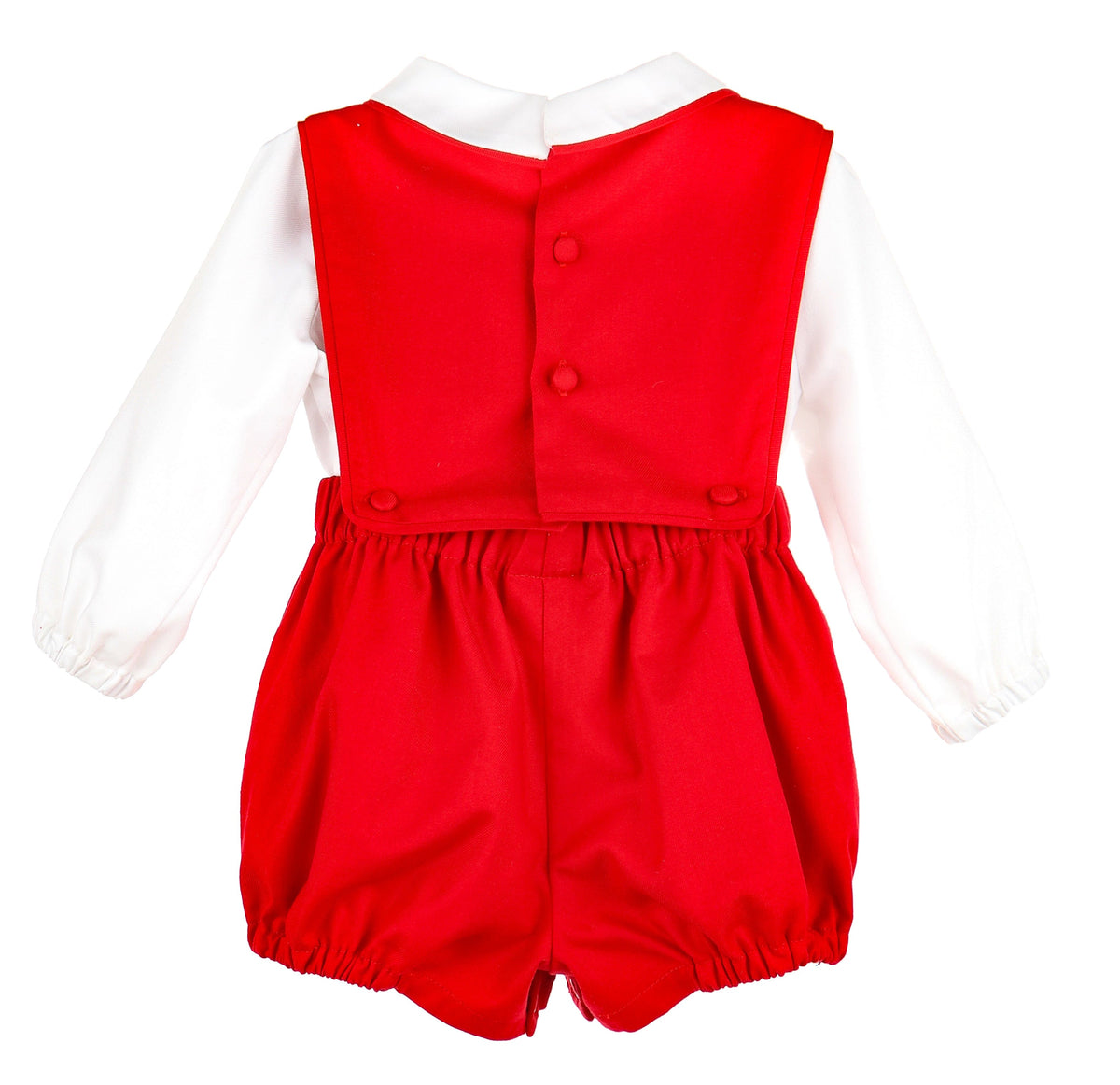 Casero & Associates Casero & Associates Holiday OG Overall Set, Red - Little Miss Muffin Children & Home