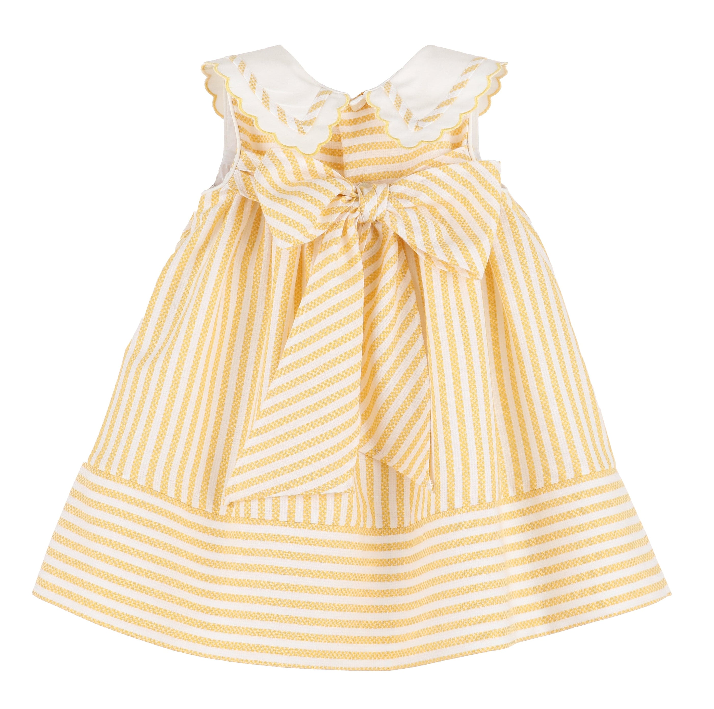 Casero & Associates Casero & Associates Coastal Classics Dress, Yellow - Little Miss Muffin Children & Home
