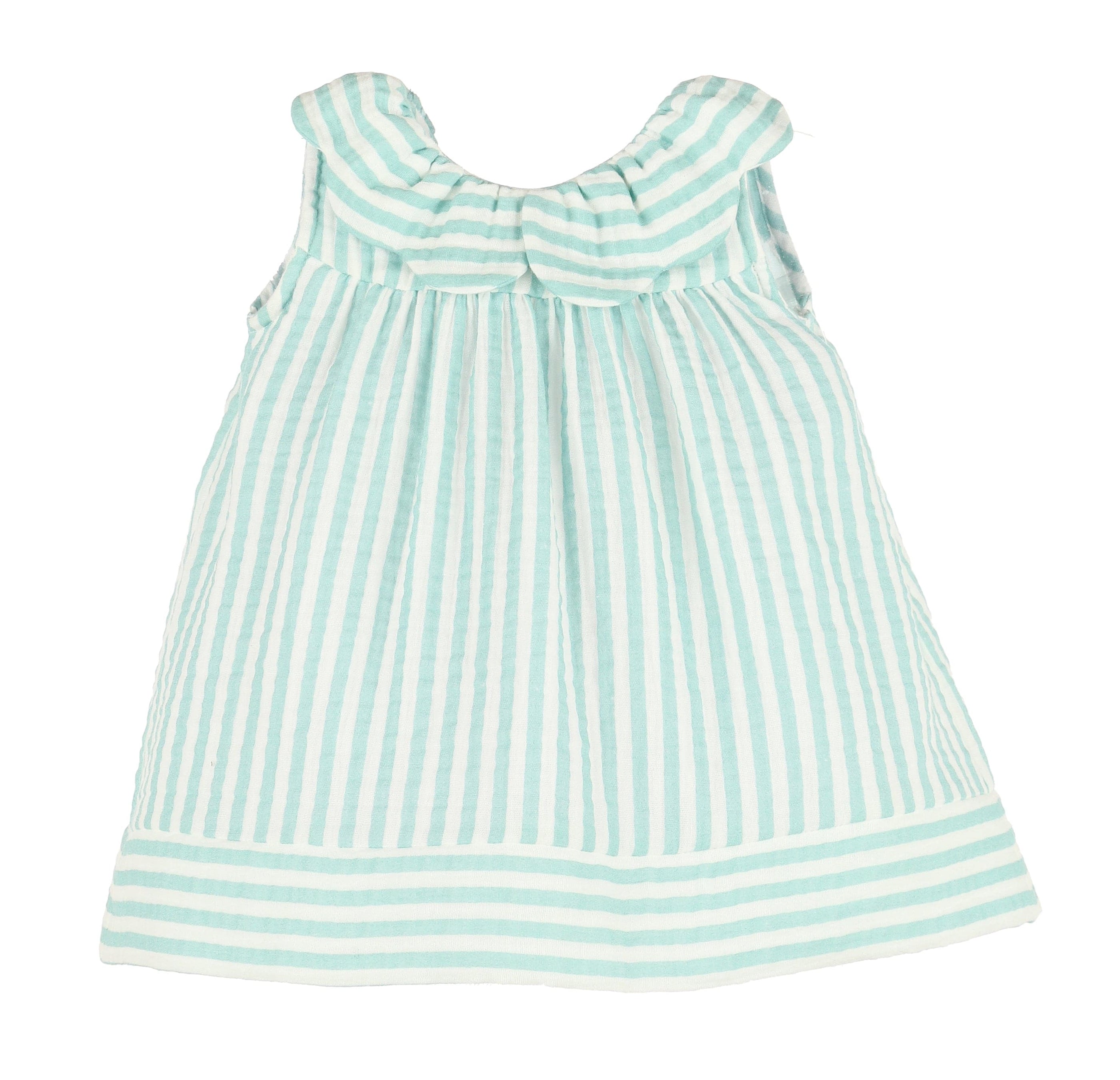 Casero & Associates Casero & Associates Sullivan Stripe Dress, Green - Little Miss Muffin Children & Home