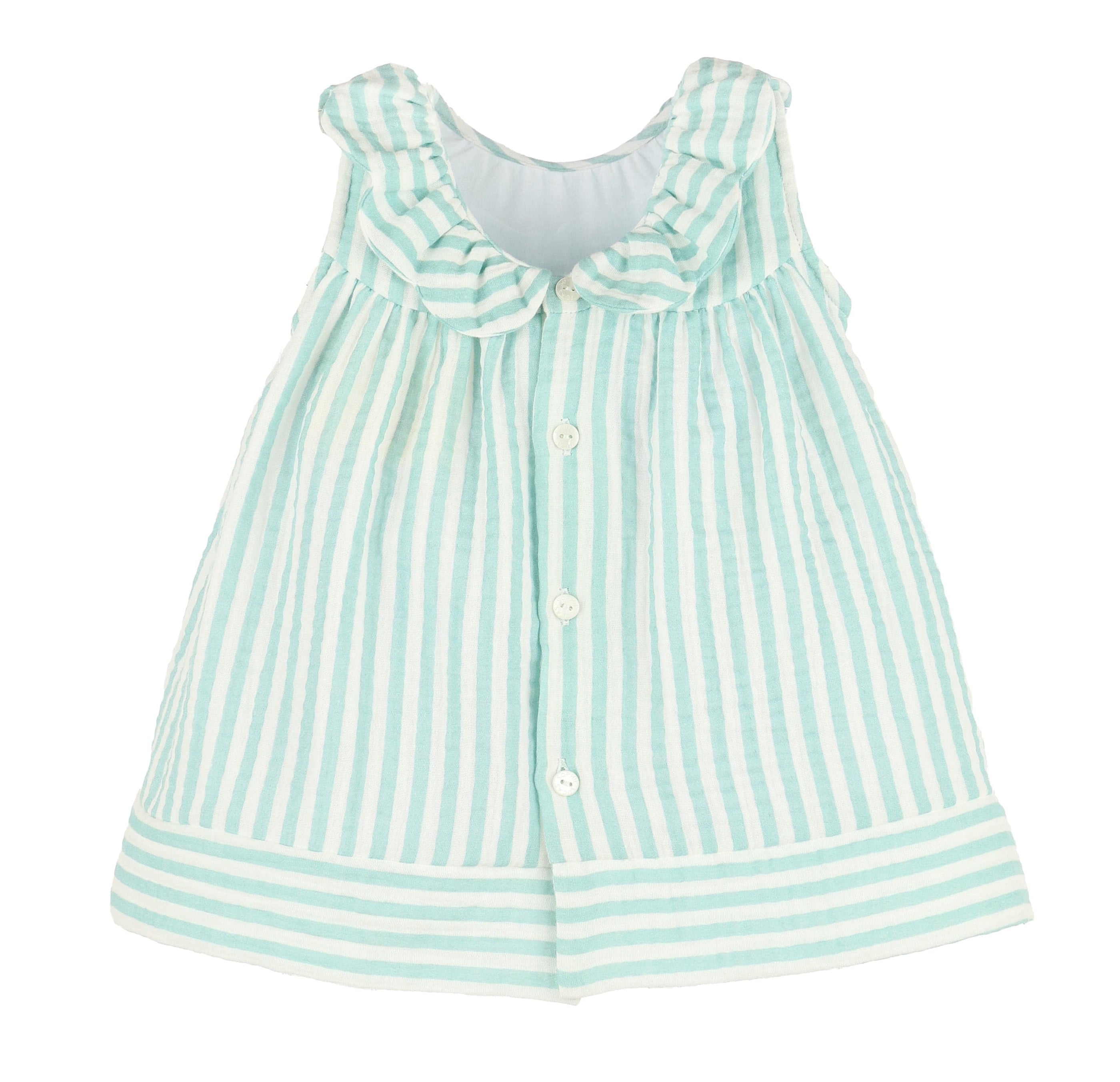 Casero & Associates Casero & Associates Sullivan Stripe Dress, Green - Little Miss Muffin Children & Home