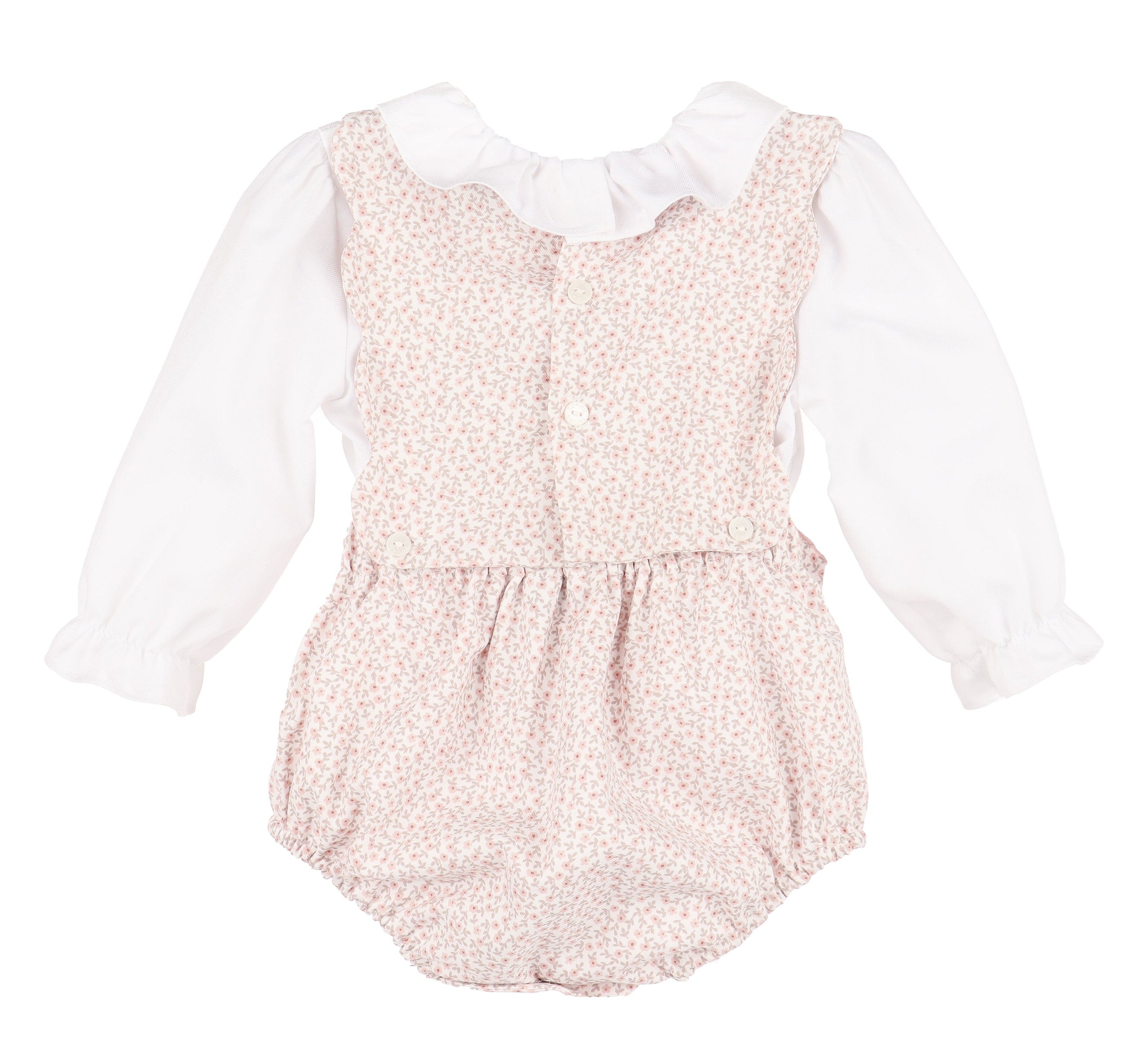 Casero & Associates BB Blooms OG Girl Overall, Pink - Little Miss Muffin Children & Home