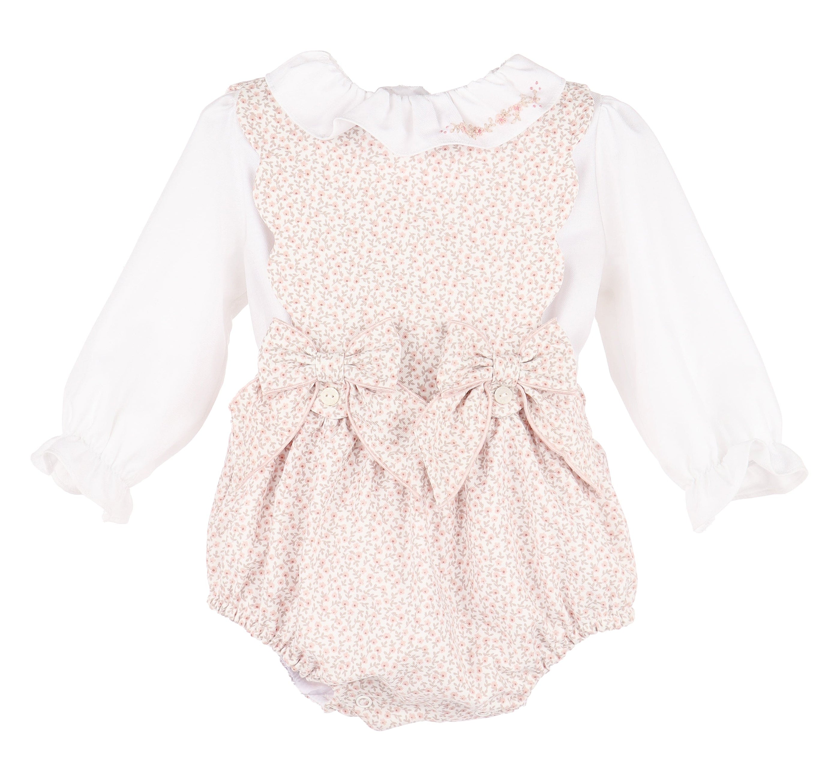 Casero & Associates BB Blooms OG Girl Overall, Pink - Little Miss Muffin Children & Home