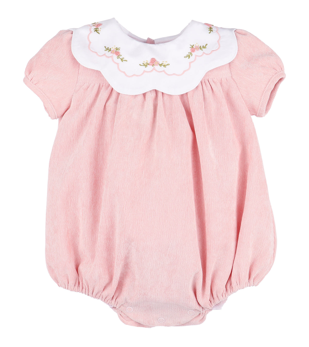 Casero & Associates Pumpkin Cord Scallop Bubble, Pink - Little Miss Muffin Children & Home