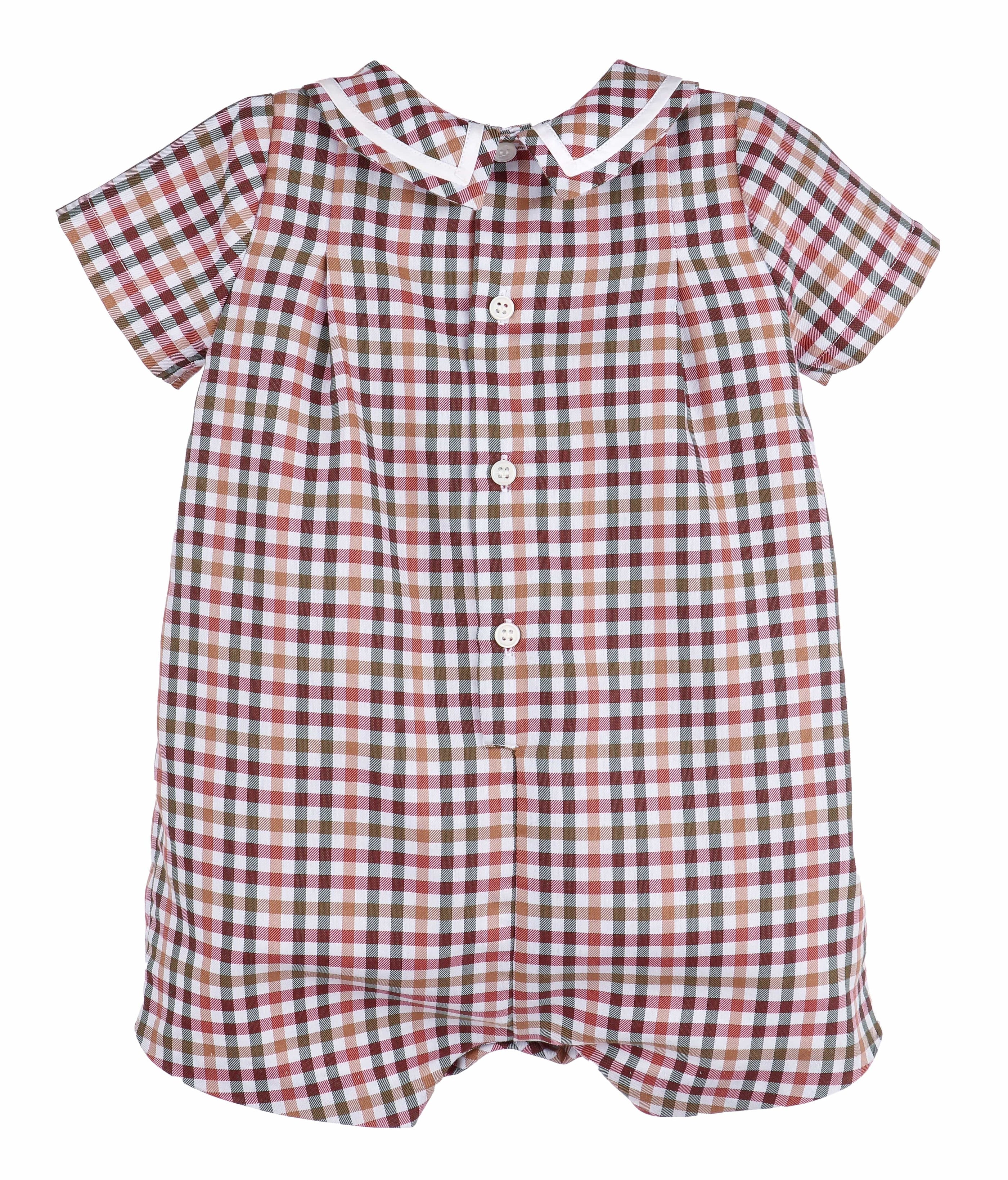 Cider Checks Print Boy Bubble