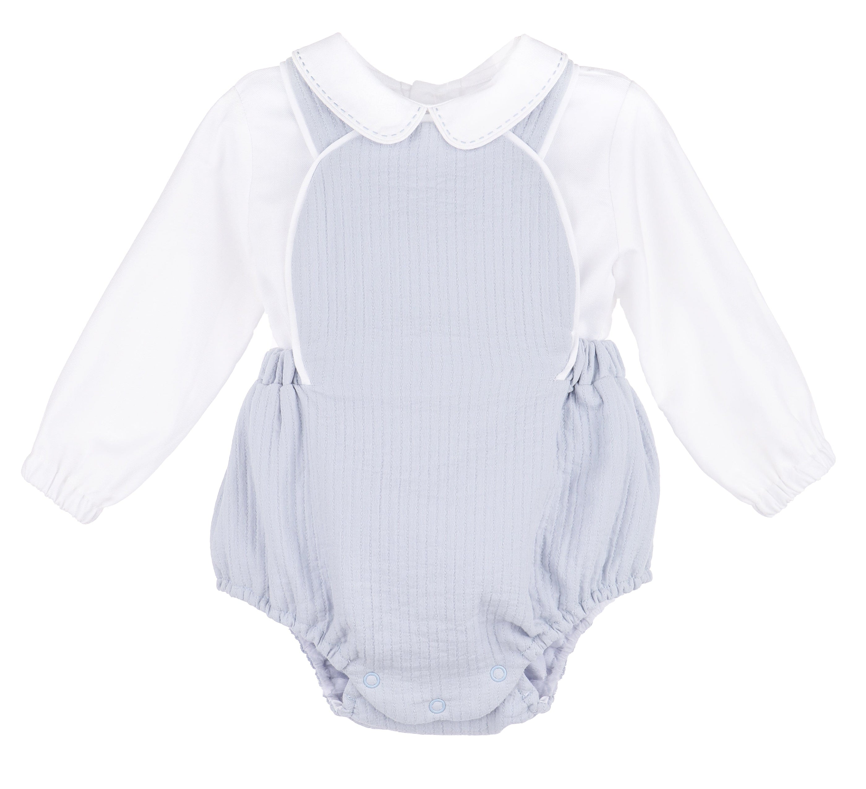 Casero & Associates Sweater Weather Boy Overall, Blue - Little Miss Muffin Children & Home