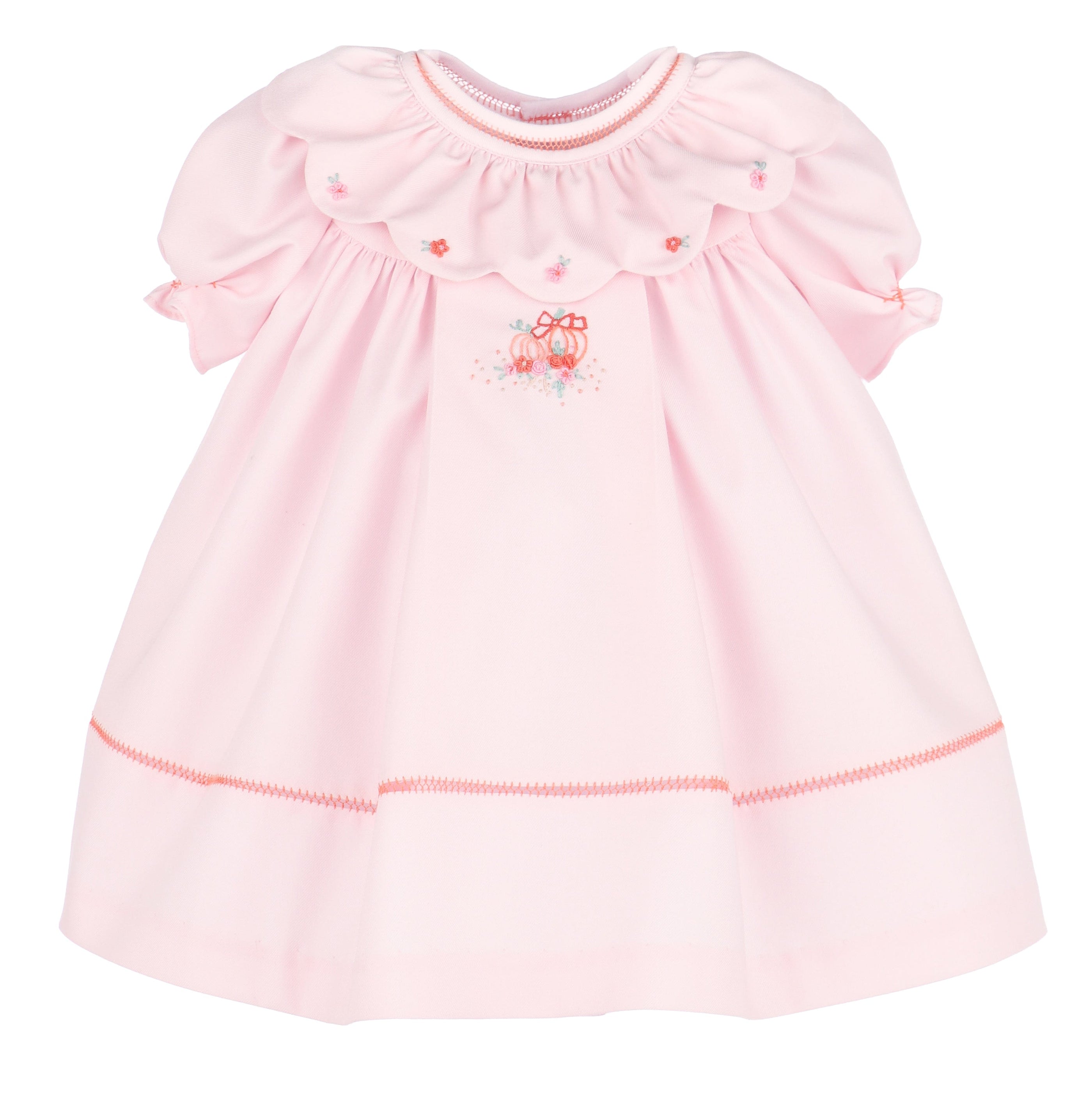 The Pumpkin Ruffle Dress, Pink Pink / 24M