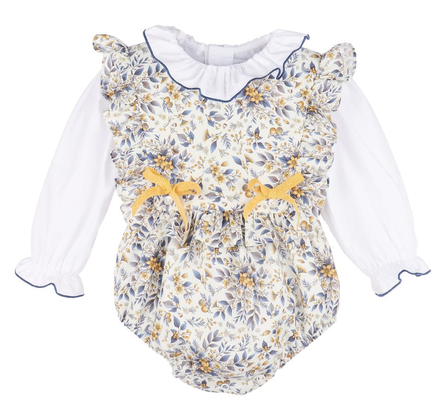 fall floral overall dress