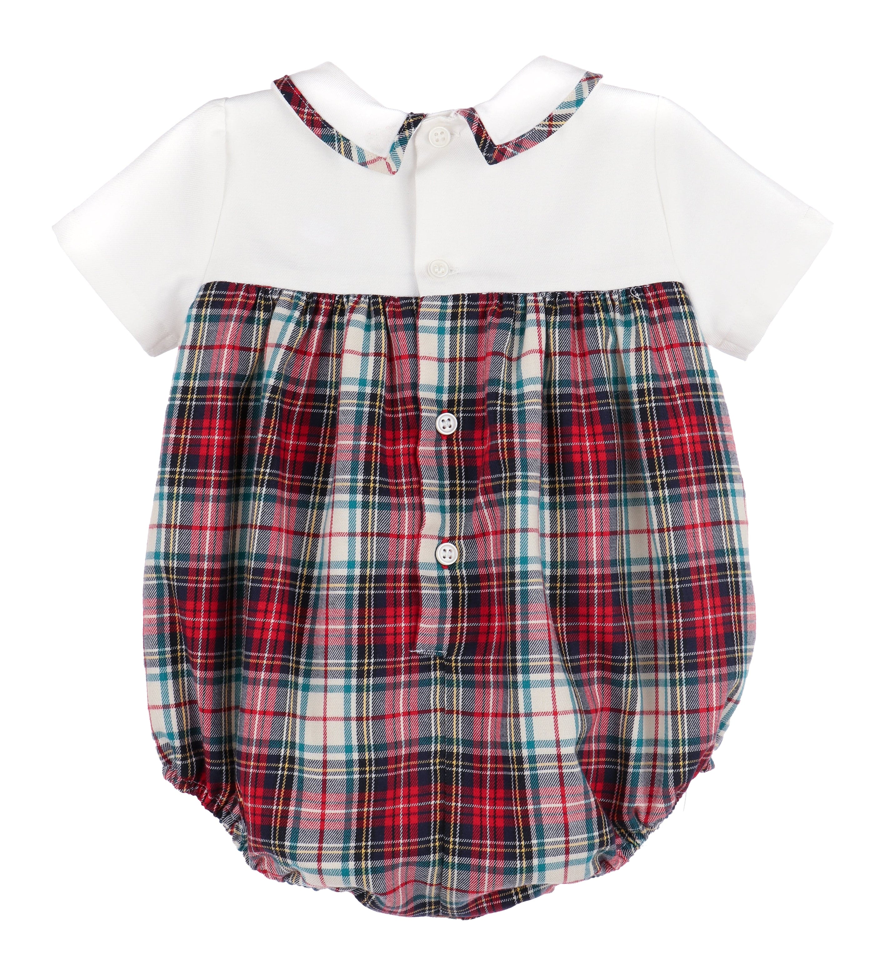 christmas plaid boys gingerbread bubble